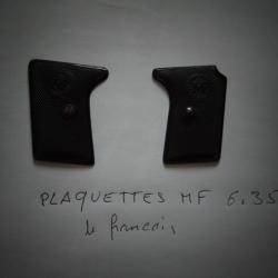 plaquette pistolet mf le francais 6 35