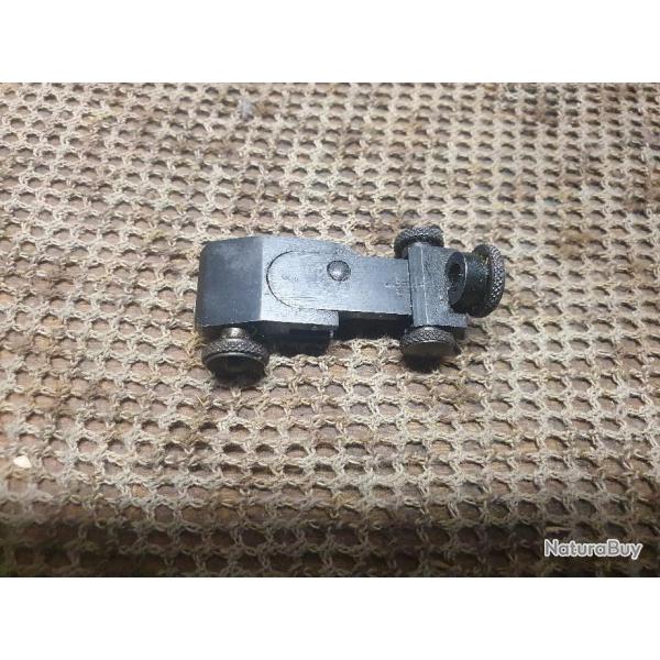 dioptre ancien en acier pour carabine  rail de 11 mm type carabine 22 LR