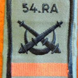 Patch 1 Passant d'épaulette du 54° régiment étranger d'Artillerie pour collection Ne pas porter