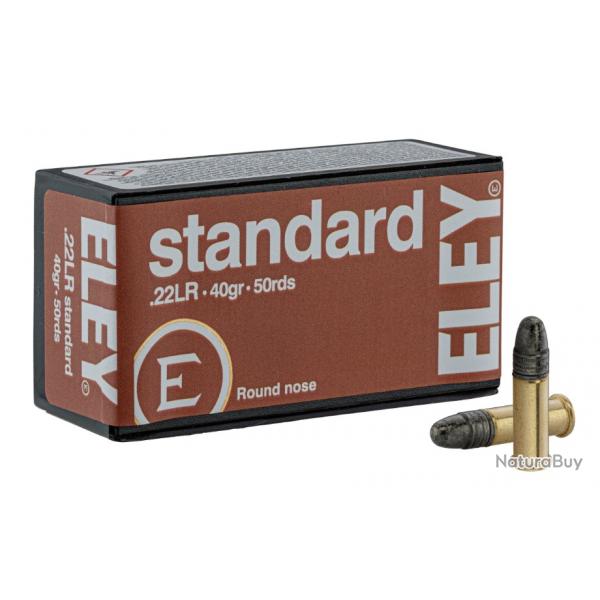 LOT DE 500 MUNITIONS  ELEY STANDART CAL 22LR 40GR