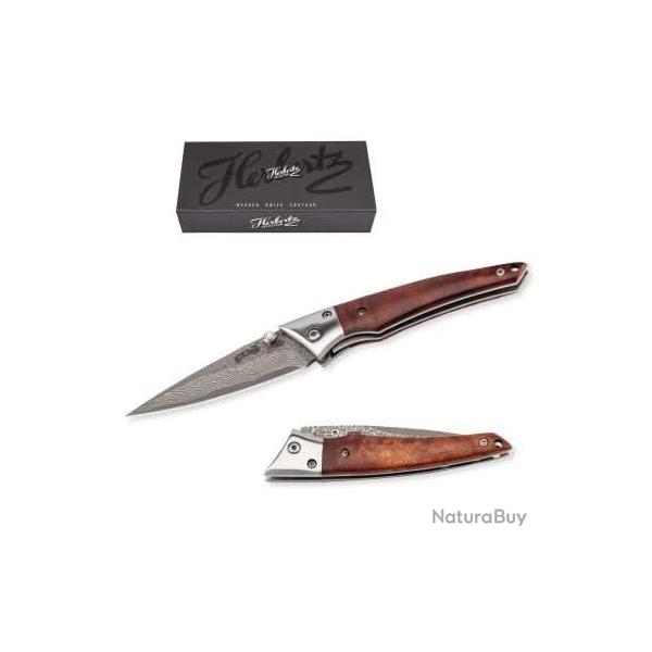 HERBERTZ 53001 Couteau Selection Bois de Racine 10,5 cm Lame Damas