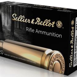 Munitions Sellier & Bellot Calibre .30-06 FMJ 147 grains par 20