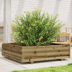 Jardinière 90x90x26,5 cm bois de pin imprégné alsavelo