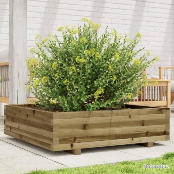 Jardinire 90x90x26,5 cm bois de pin imprgn