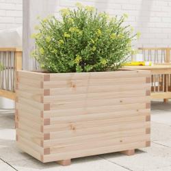Jardinière 70x40x49,5 cm bois de pin massif alsavelo