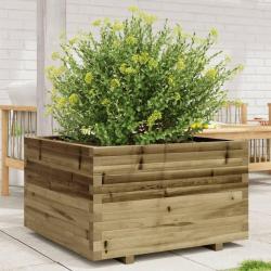 Jardinière 80x80x49,5 cm bois de pin imprégné alsavelo