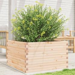 Jardinière 80x80x45,5 cm bois de pin massif alsavelo