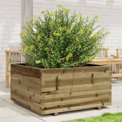 Jardinière 90x90x49,5 cm bois de pin imprégné alsavelo