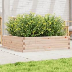 Jardinière 90x90x23 cm bois de pin massif alsavelo