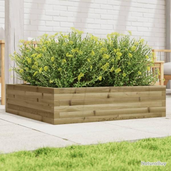 Jardinire 90x90x23 cm bois de pin imprgn alsavelo