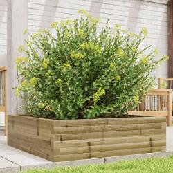 Jardinière 80x80x23 cm bois de pin imprégné alsavelo