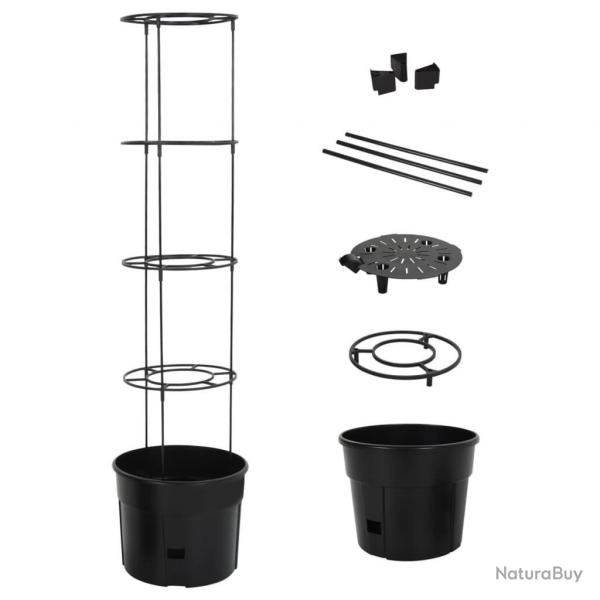 Jardinire  tomate Anthracite 39x150 cm Polypropylne alsavelo