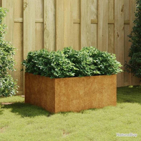Jardinire 80x80x40 cm acier corten alsavelo