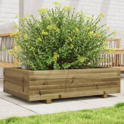 Jardinière 90x60x26,5 cm bois de pin imprégné alsavelo