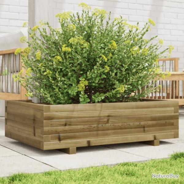 Jardinire 90x60x26,5 cm bois de pin imprgn