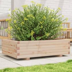 Jardinière 90x60x26,5 cm bois de pin massif alsavelo