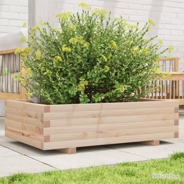 Jardinire 90x60x26,5 cm bois de pin massif alsavelo