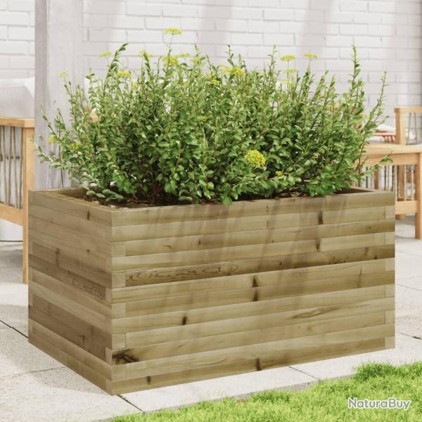 Jardinire 90x60x45,5 cm bois de pin imprgn alsavelo