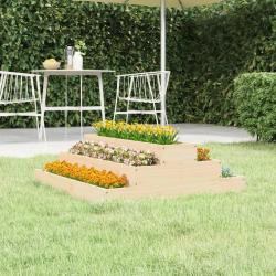 Jardinière 80x80x27 cm Bois massif de pin alsavelo