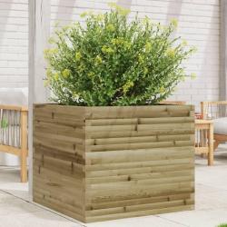 Jardinière 80x80x68,5 cm bois de pin imprégné alsavelo