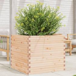 Jardinière 80x80x68,5 cm bois de pin massif alsavelo