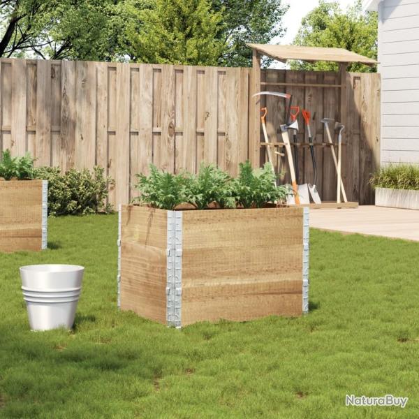 Jardinire 80x60 cm bois de pin massif alsavelo