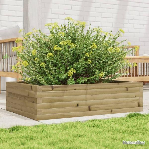 Jardinire 90x60x23 cm bois de pin imprgn alsavelo