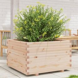 Jardinière 80x80x49,5 cm bois de pin massif alsavelo