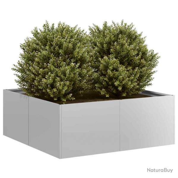 Jardinire 80x80x30 cm acier galvanis alsavelo