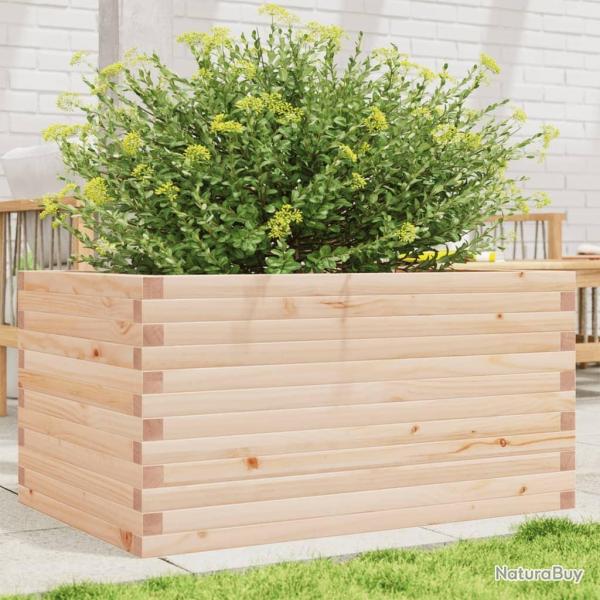 Jardinire 90x60x46 cm bois de pin massif alsavelo