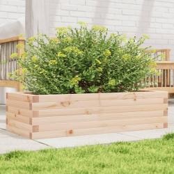 Jardinière 90x40x23 cm bois de pin massif alsavelo
