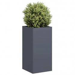 Jardinière anthracite 40x40x80 cm acier laminé à froid alsavelo