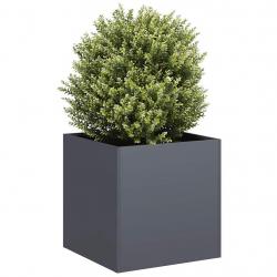 Jardinière anthracite 40x40x40 cm acier laminé à froid alsavelo