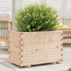 Jardinière 70x40x49,5 cm bois de pin massif alsavelo