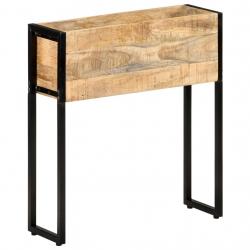 Jardinière 60x20x68 cm Bois de manguier brut alsavelo