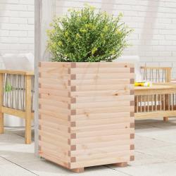 Jardinière 50x50x72 cm bois de pin massif alsavelo