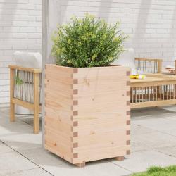 Jardinière 50x50x72,5 cm bois de pin massif alsavelo