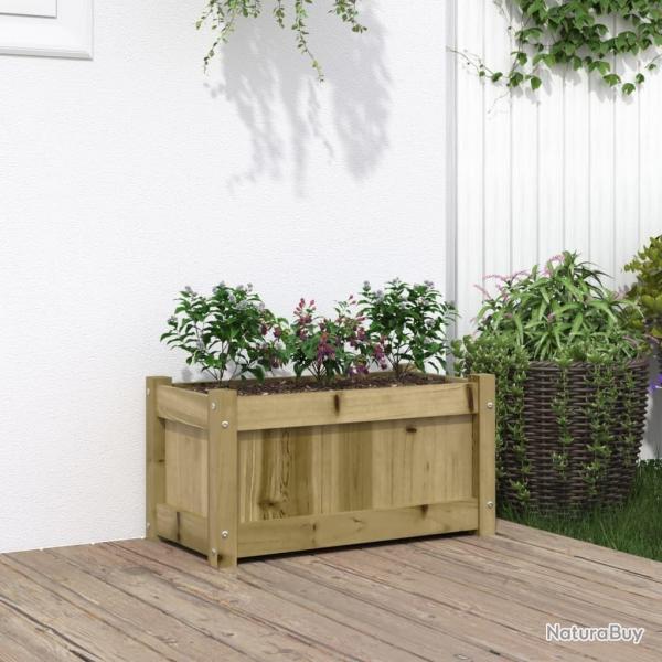 Jardinire 60x31x31 cm bois de pin imprgn alsavelo