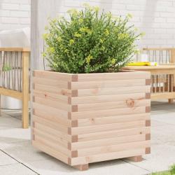 Jardinière 50x50x49,5 cm bois de pin massif alsavelo