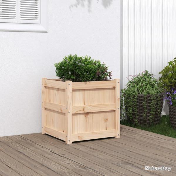 Jardinire 50x50x50 cm bois de pin massif alsavelo