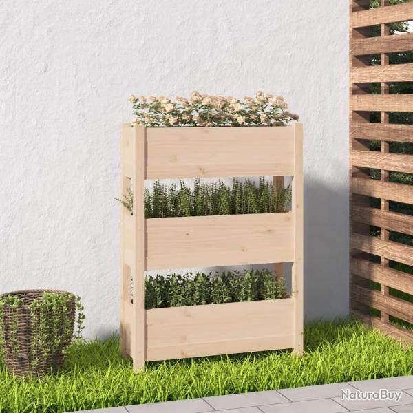 Jardinire 77x25x104,5 cm Bois massif de pin alsavelo