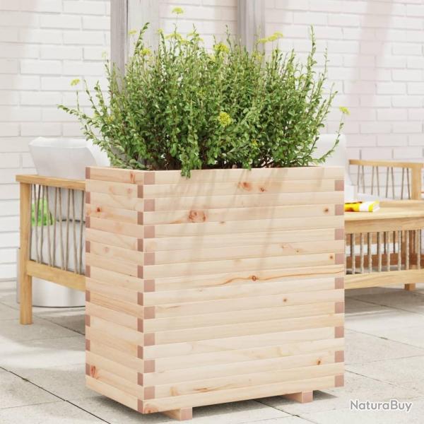 Jardinire 70x40x72 cm bois de pin massif alsavelo