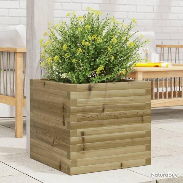 Jardinire 50x50x46 cm bois de pin imprgn alsavelo