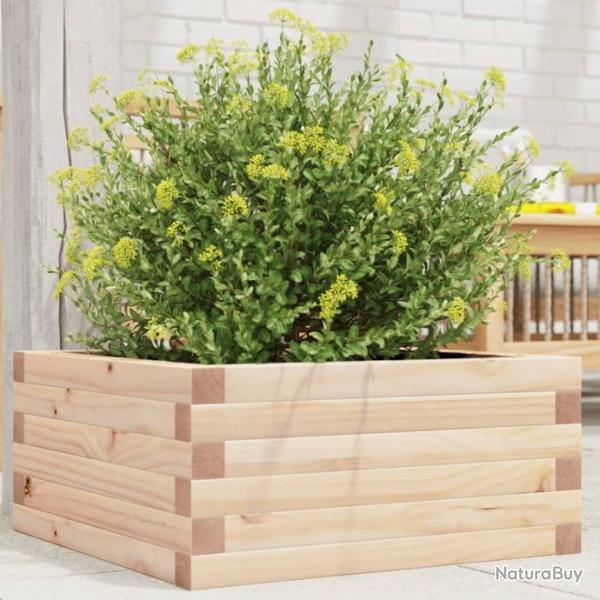 Jardinire 50x50x23 cm bois de pin massif