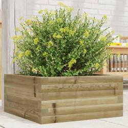 Jardinière 50x50x23 cm bois de pin imprégné alsavelo