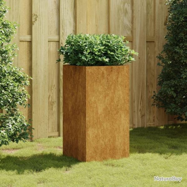 Jardinire 40x40x80 cm acier corten alsavelo