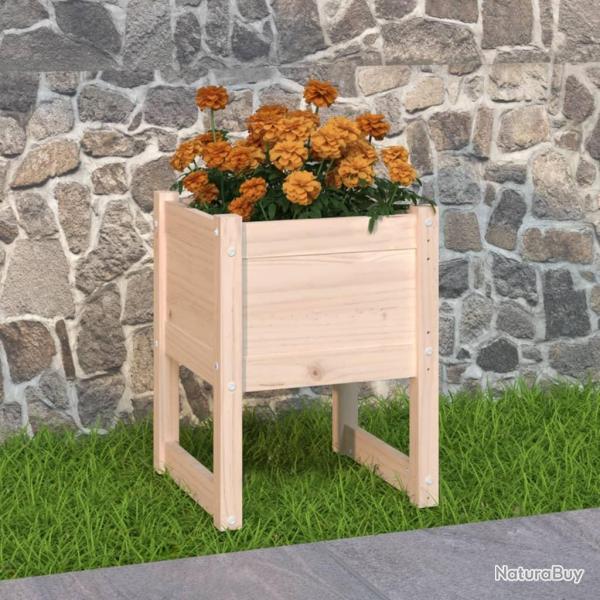 Jardinire 40x40x52,5 cm Bois massif de pin alsavelo