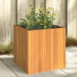 Jardinière 45x45x45 cm bois massif d'acacia alsavelo