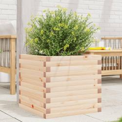 Jardinière 50x50x45,5 cm bois de pin massif alsavelo