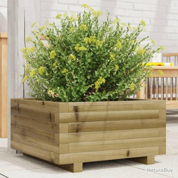 Jardinire 50x50x26,5 cm bois de pin imprgn alsavelo